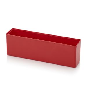 Einsatzkasten für Sortimentsboxen SB E 14-3020 in verkehrsrot (RAL 3020), 208 × 52 mm