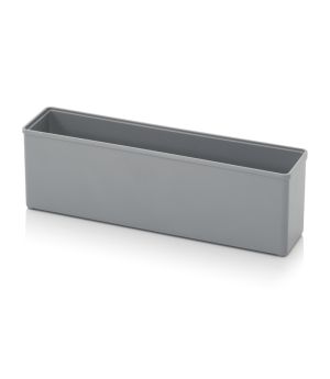 Einsatzkasten für Sortimentsboxen SB E 14-7001 in silbergrau (RAL 7001), 208 × 52 mm