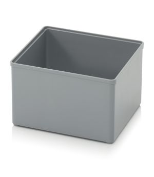 Einsatzkasten für Sortimentsboxen SB E 22-7001 in silbergrau (RAL 7001), 104 × 104 mm