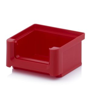 Sichtlagerkasten SK 1-3020 in verkehrsrot (RAL 3020), 85 × 102 mm